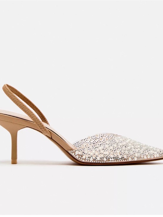 Zara Shoes - Zara Pearl heeled slingbacks